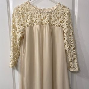 Blu Pepper vintage cream lace dress